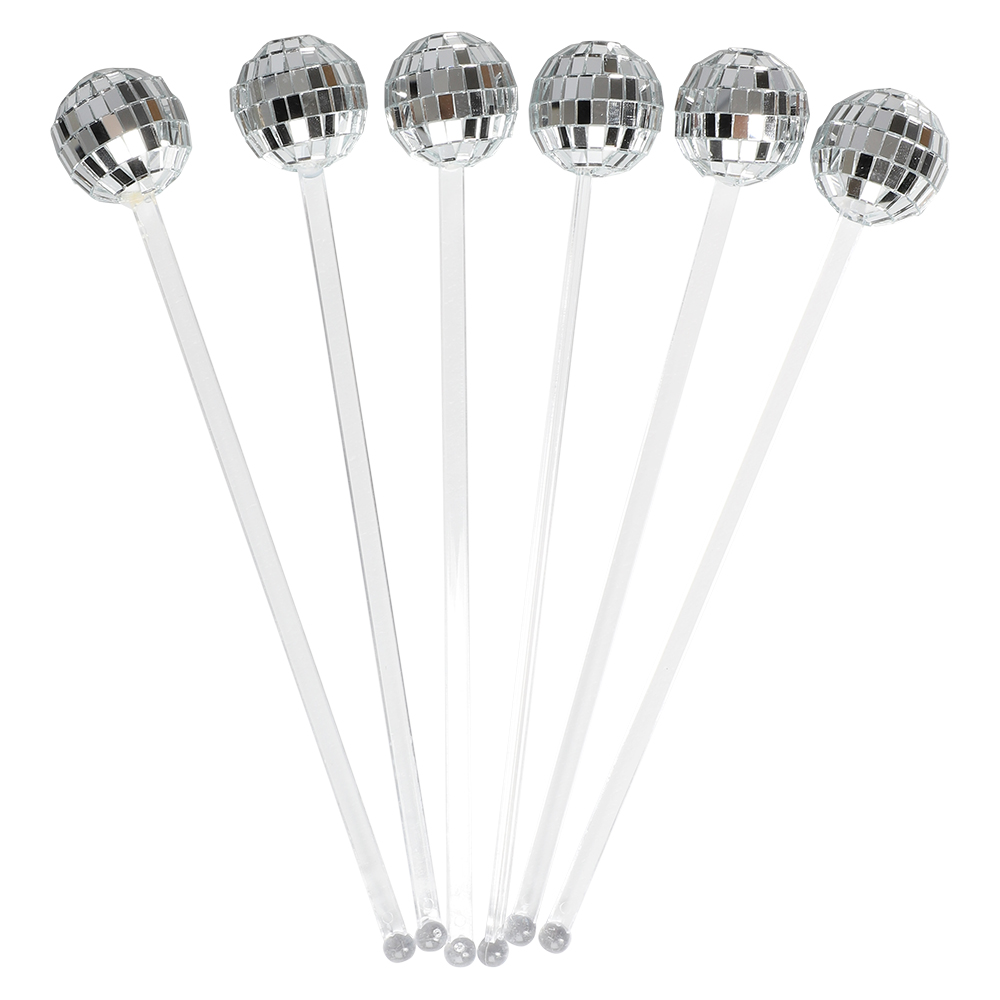 DRINK STICKS DISCO BALL 6-P
